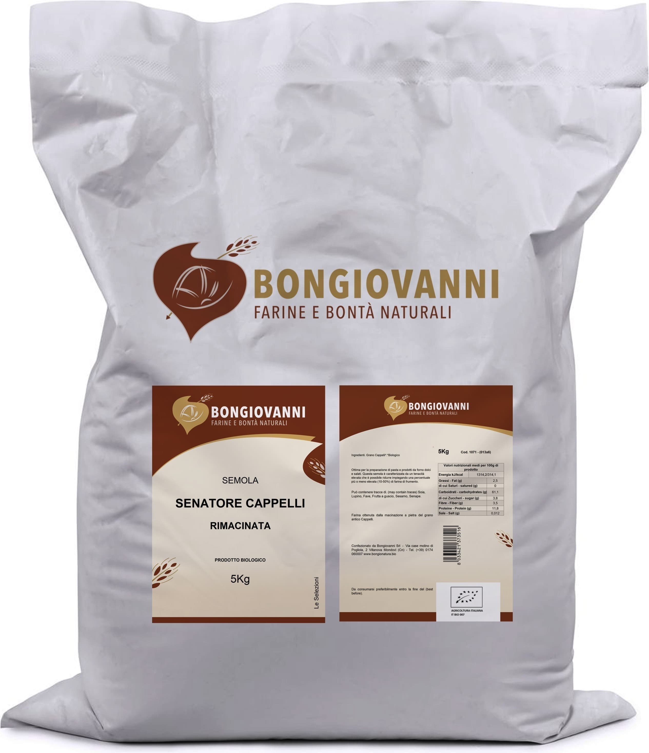 Semola Rimac. Grano Senatore Cappelli 5Kg BIO