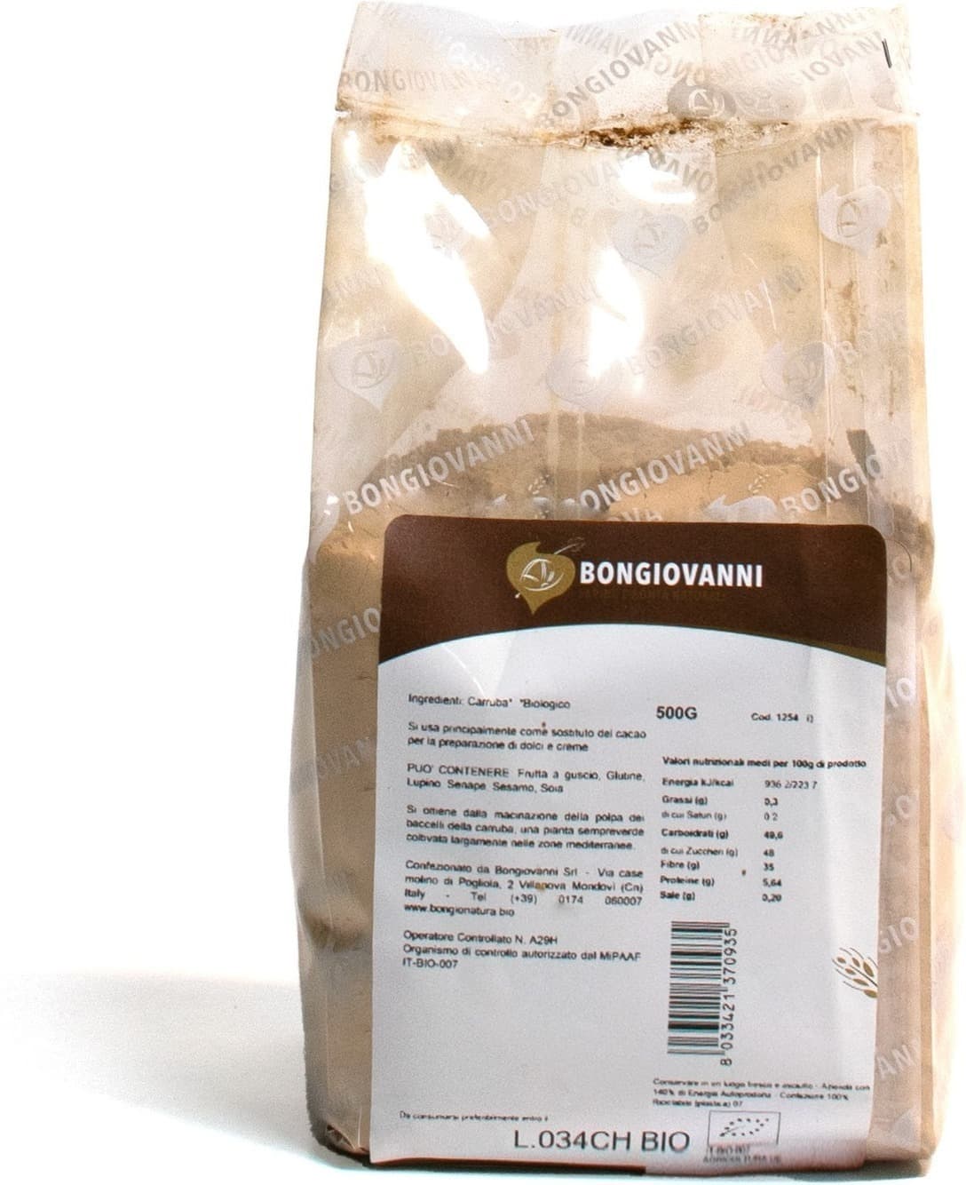 Farina di Polpa di Carruba 500g BIO