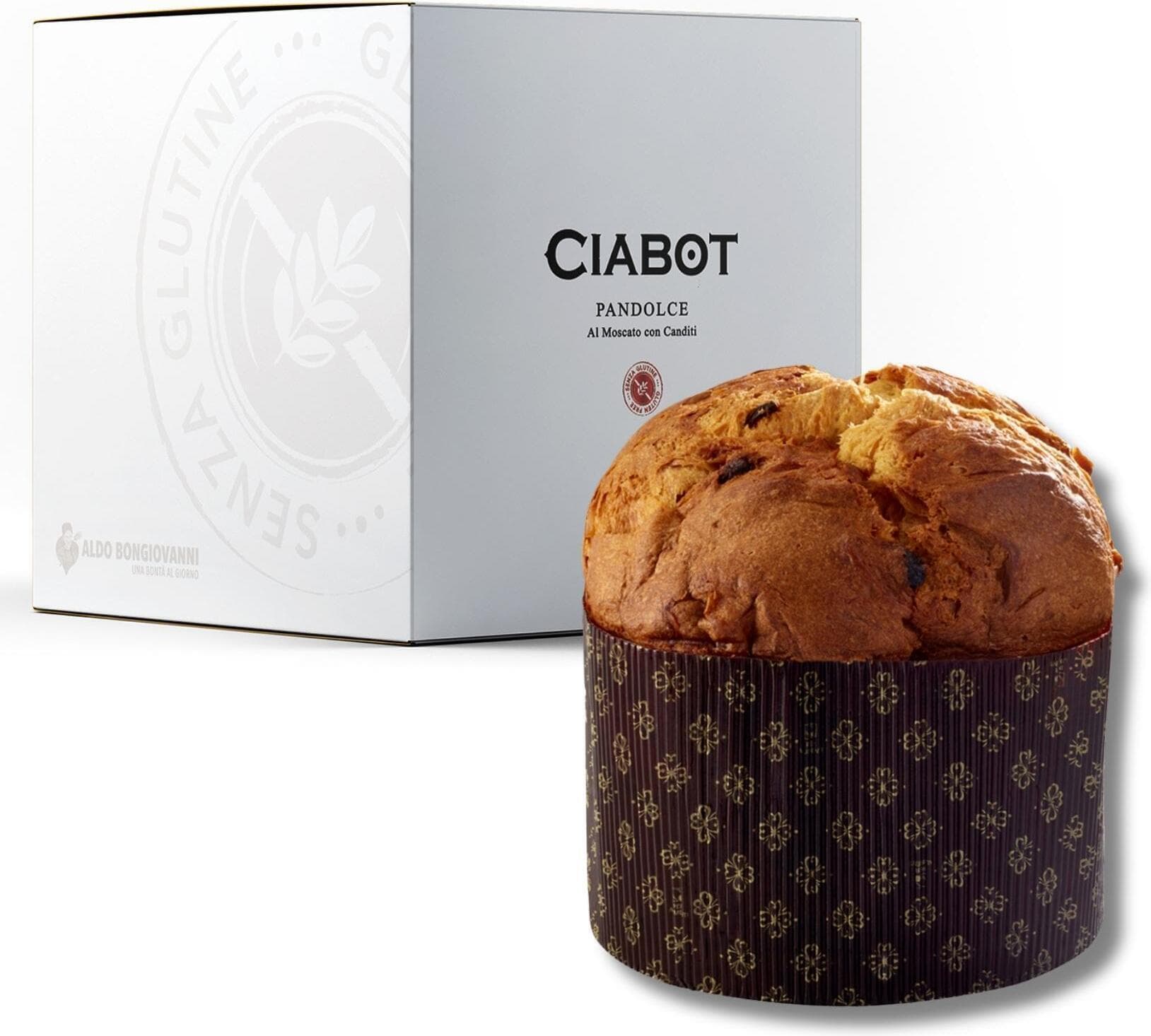 Pandolce Senza glutine Ciabot con Moscato e Canditi 400g di ALDO BONGIOVANNI              