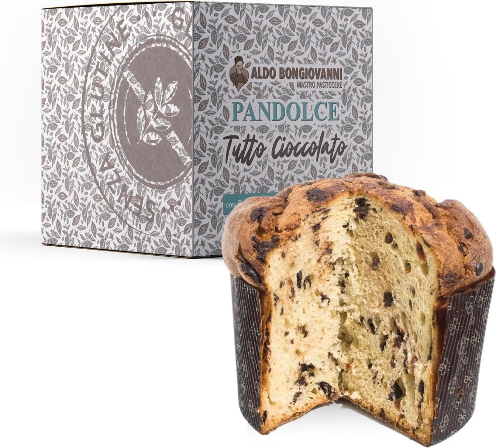 Pandolce Senza glutine Tutto Cioccolato 400g di ALDO BONGIOVANNI       
