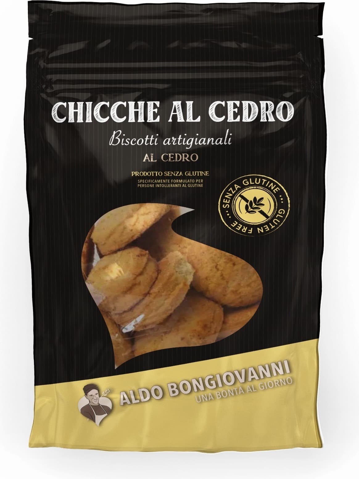 Biscotti Chicche al Cedro 125g Senza Glutine