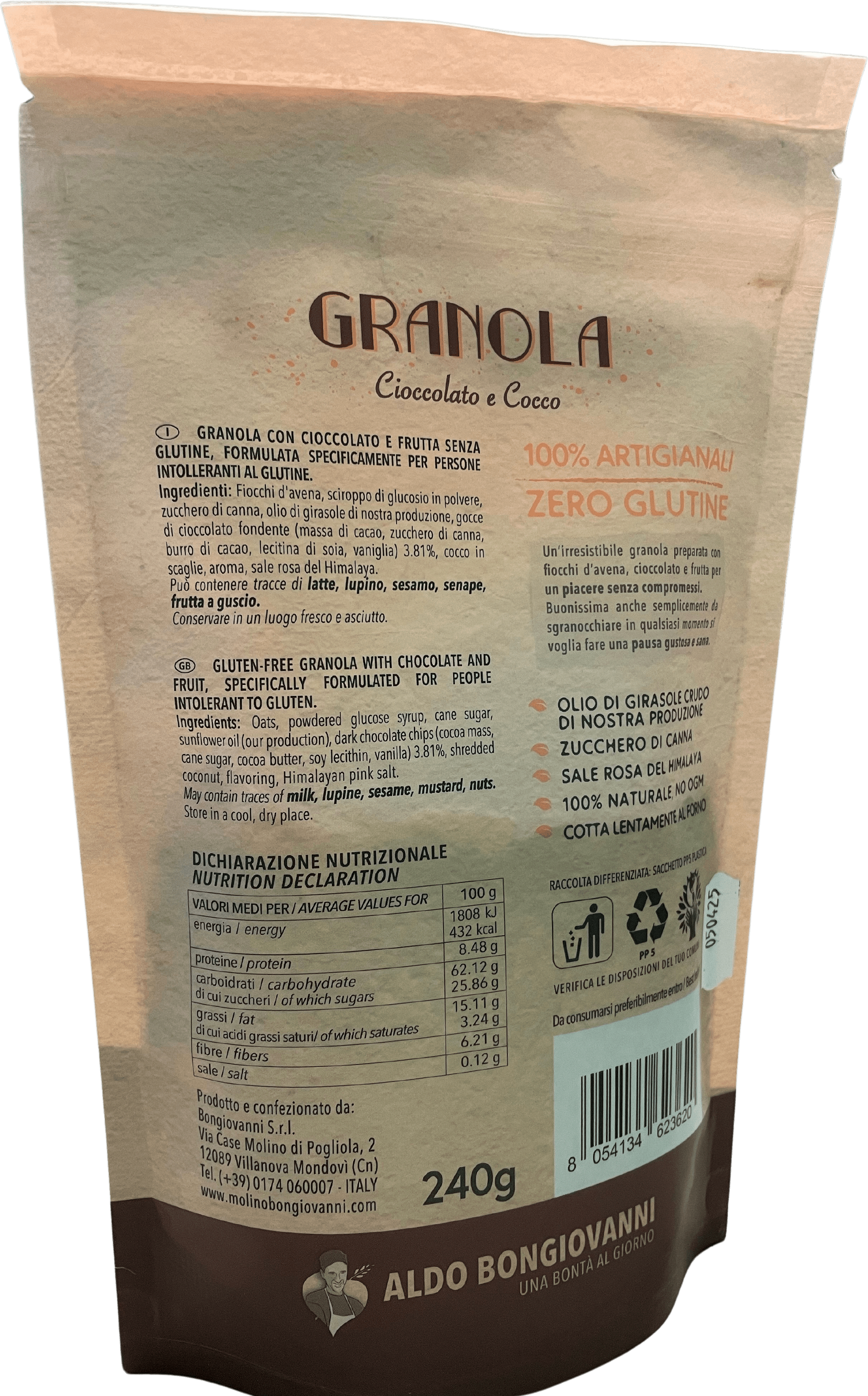 Granola Cioccolato e Cocco