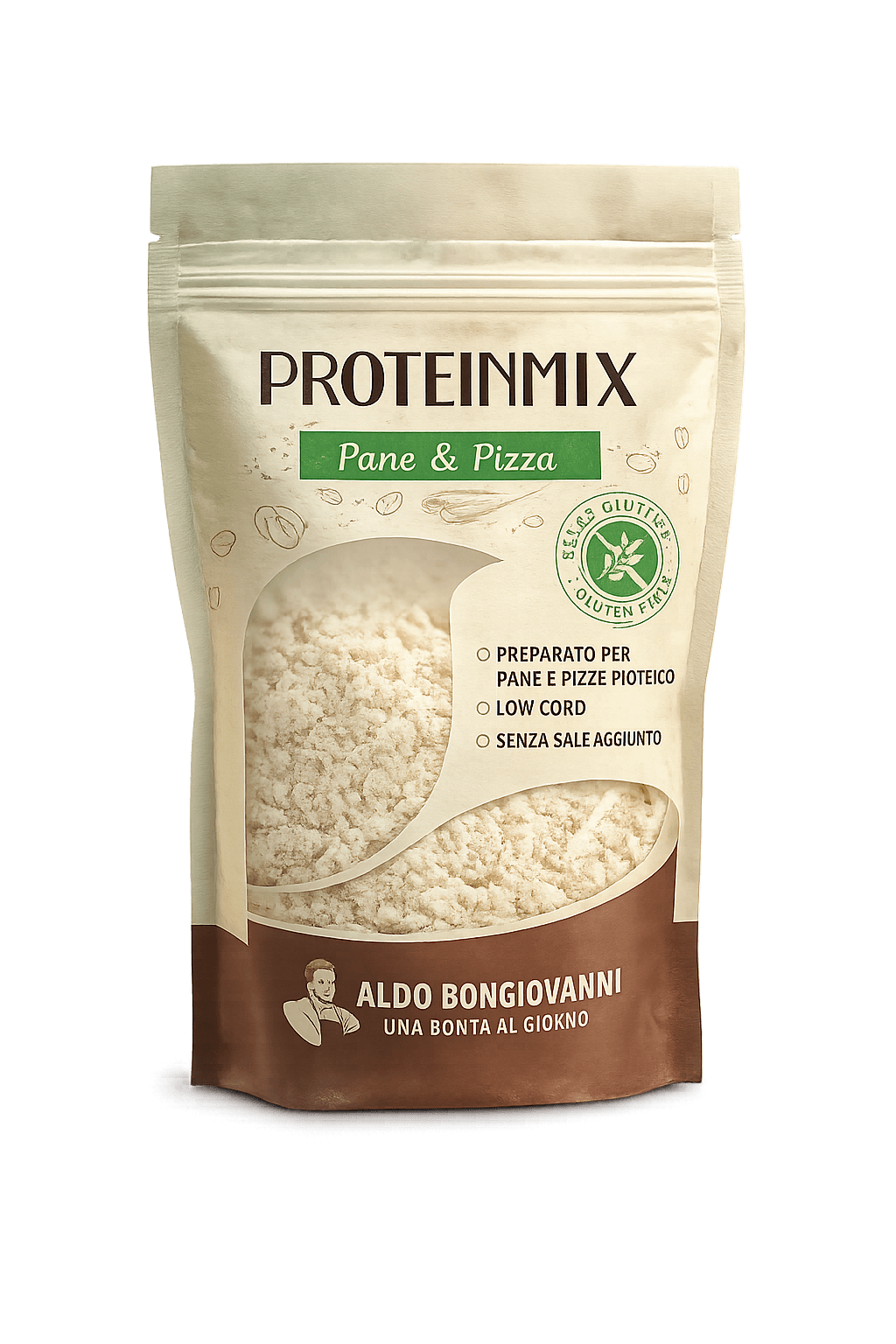 ProteinMix Senza Glutine - preparato per pane e pizza proteico senza sale aggiunto / LowCarb 400g 