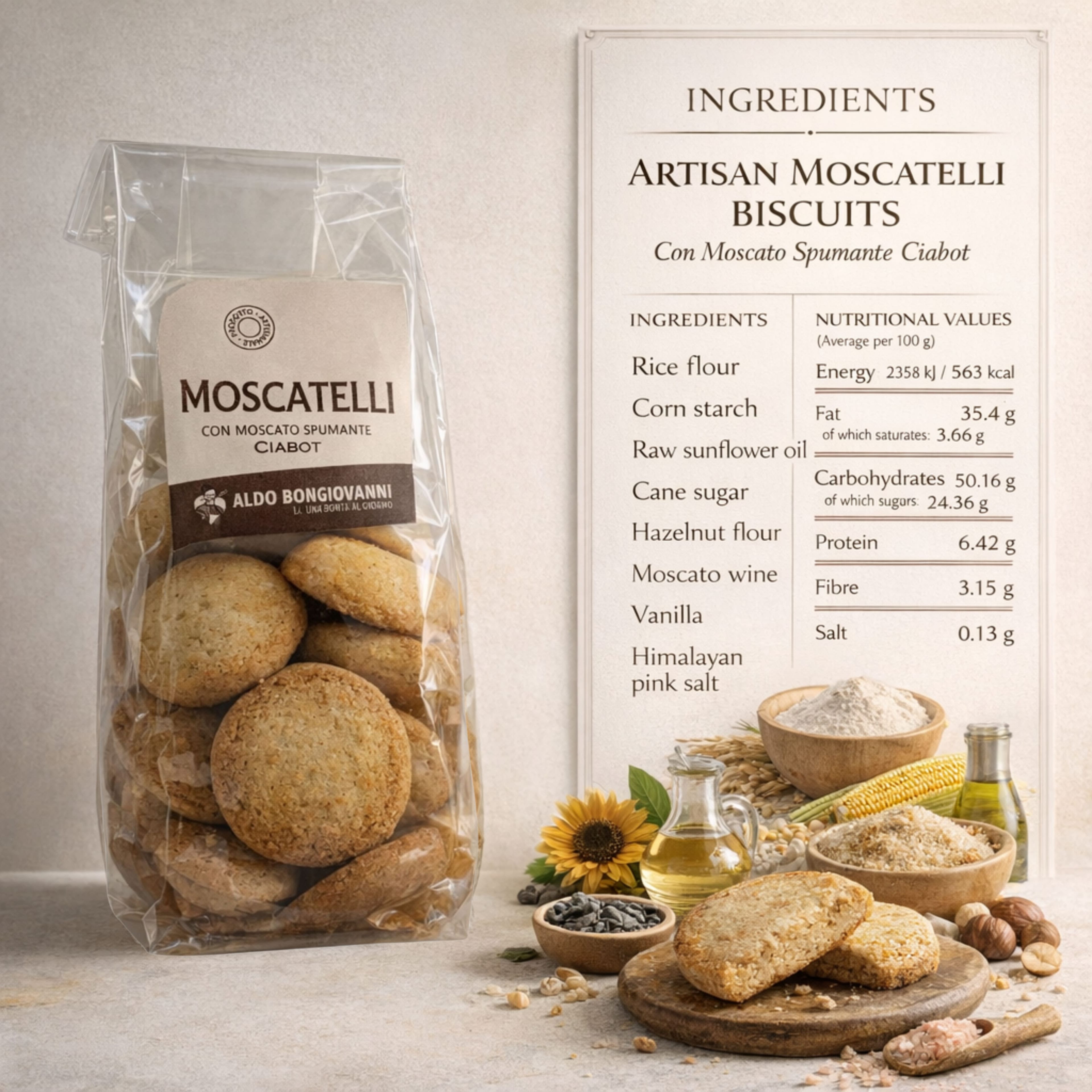Biscotti Moscatelli con Moscato Spumante 150g