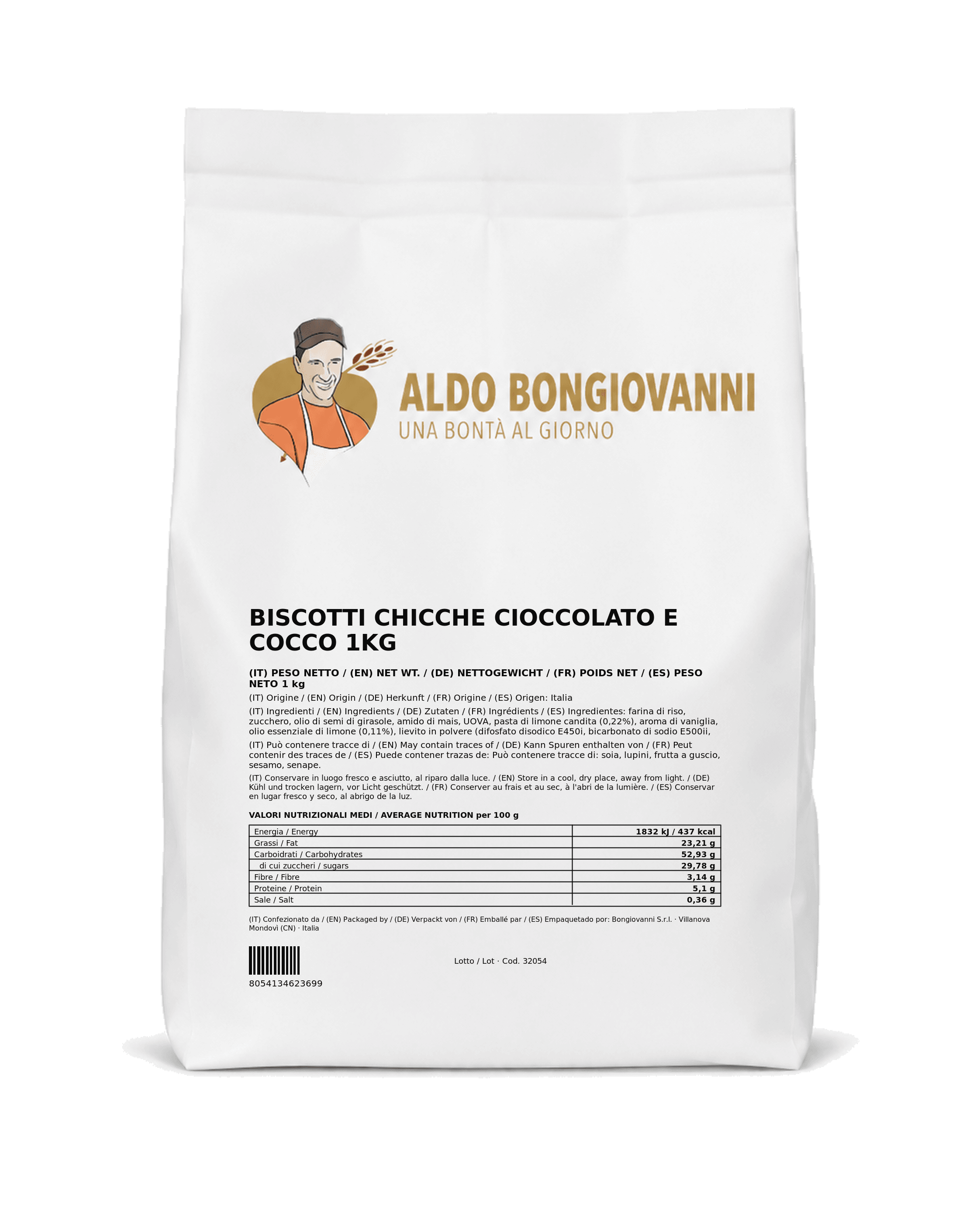 Biscotti Cioccolato e Cocco Senza Glutine