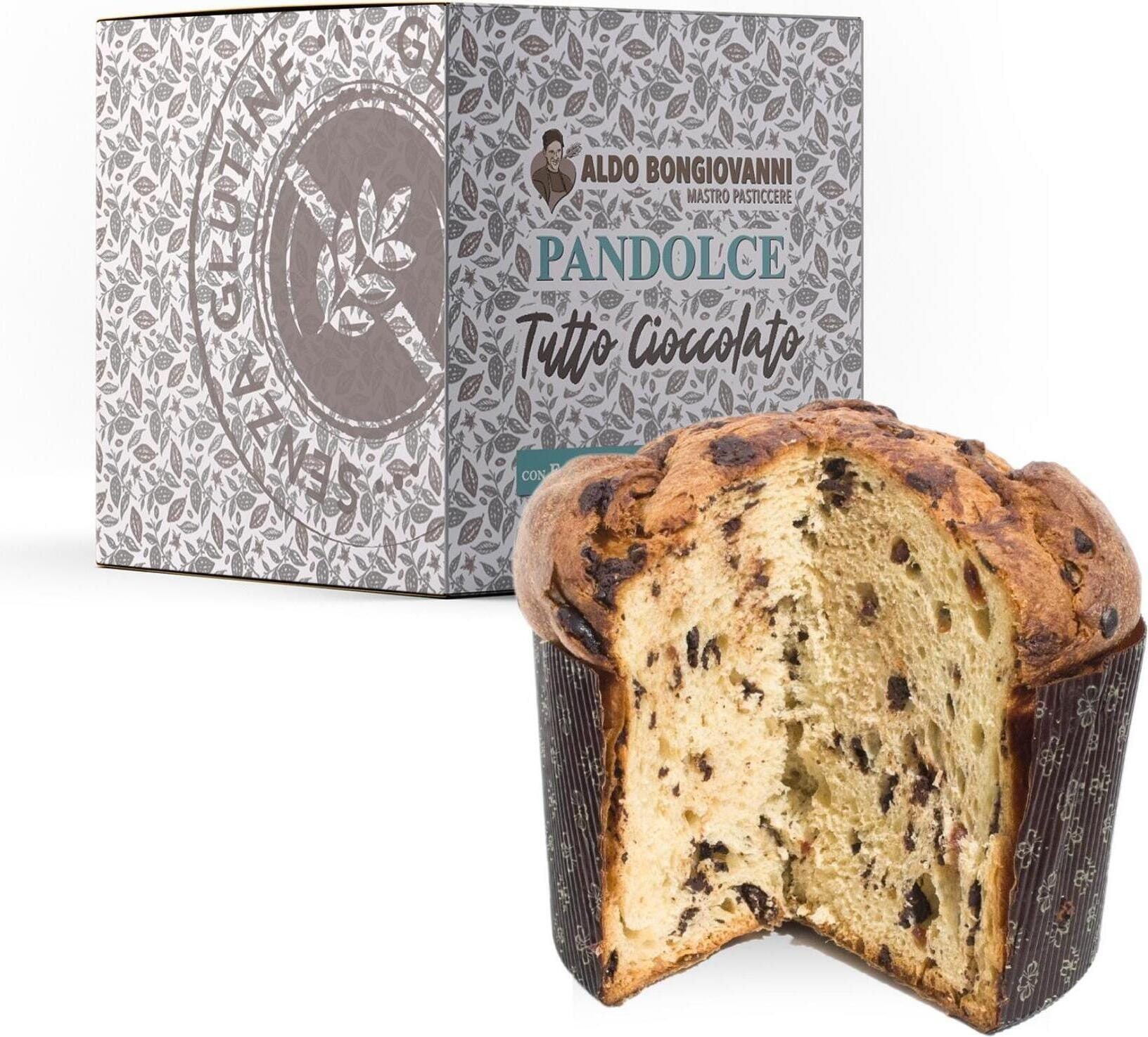 Pandolce Senza glutine Tutto Cioccolato 400g di ALDO BONGIOVANNI