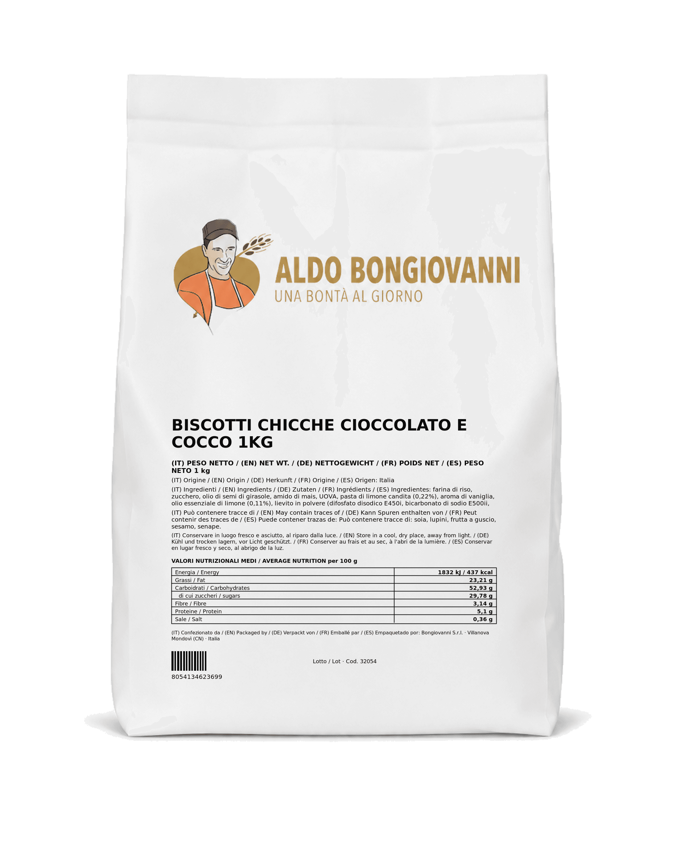 Biscotti Cioccolato e Cocco Senza Glutine
